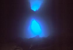 Malta cave diving. Anchor Bay Cave.